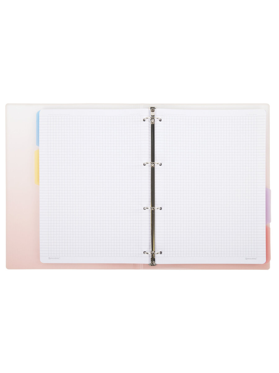 Тетрадь со сменным блоком Brauberg клетка 120 лист. - фото 12