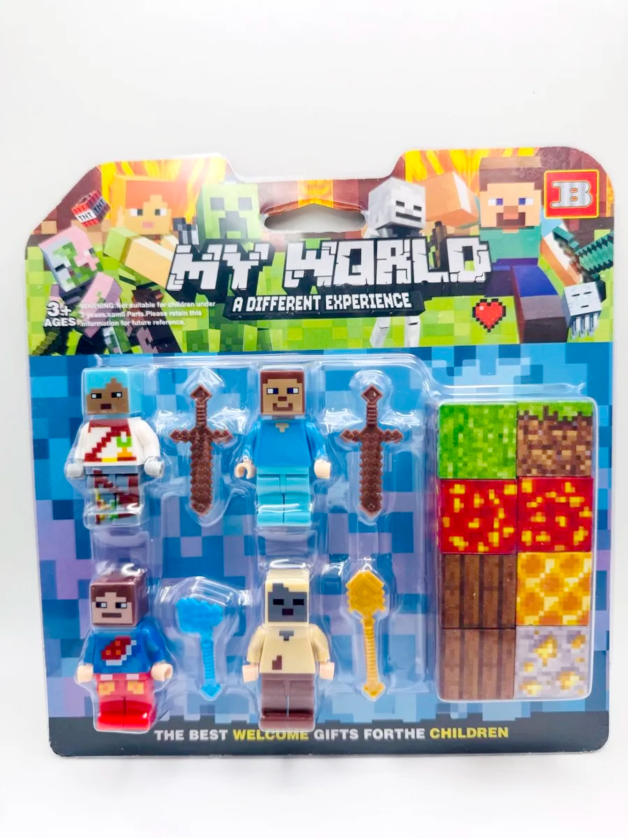 Конструктор Madliani кубики Майнкрафт магнитный 8 дет. - фото 1