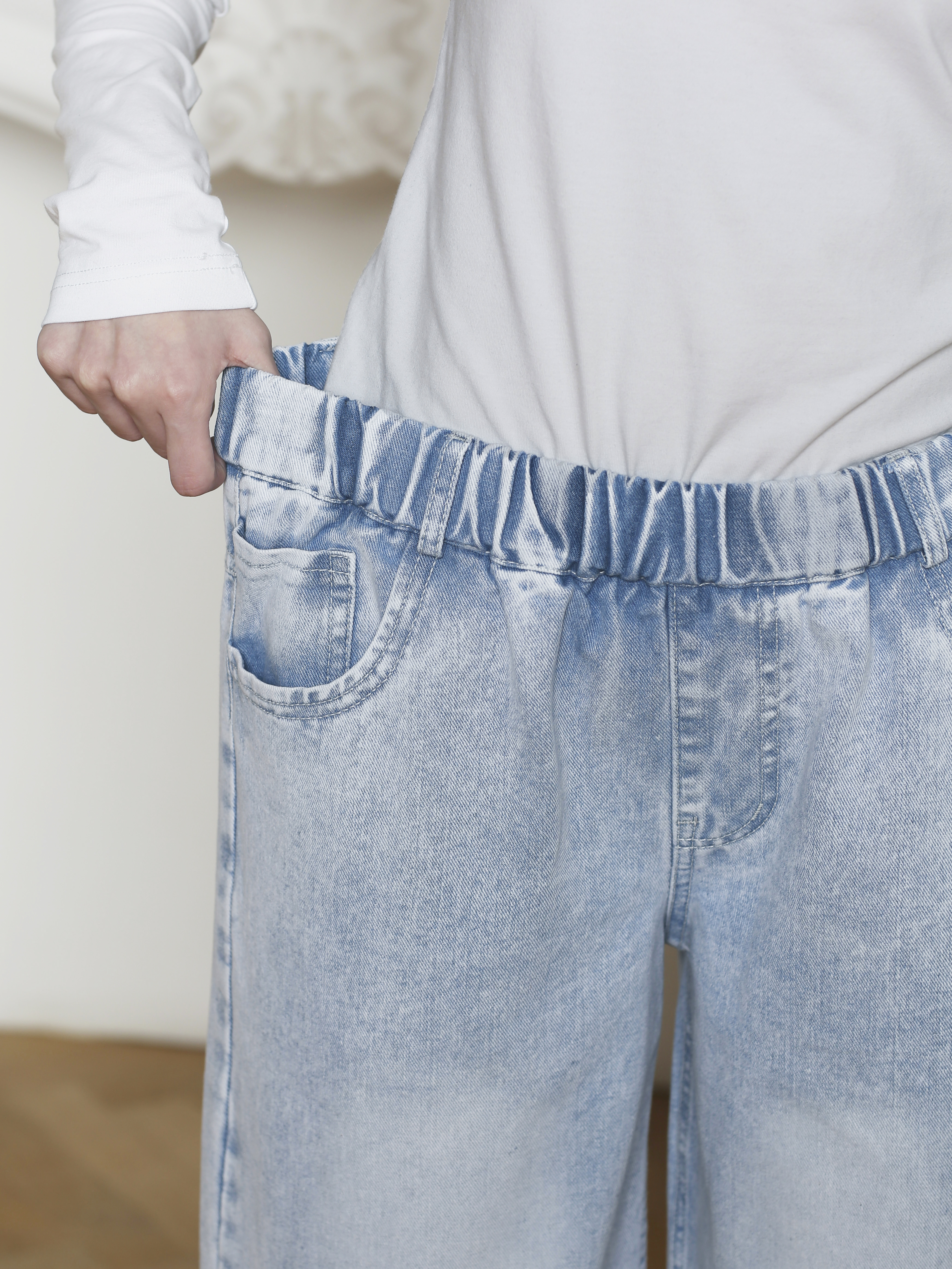 Джинсы-палаццо СИНИЙ МИР R256A-IL - фото 9