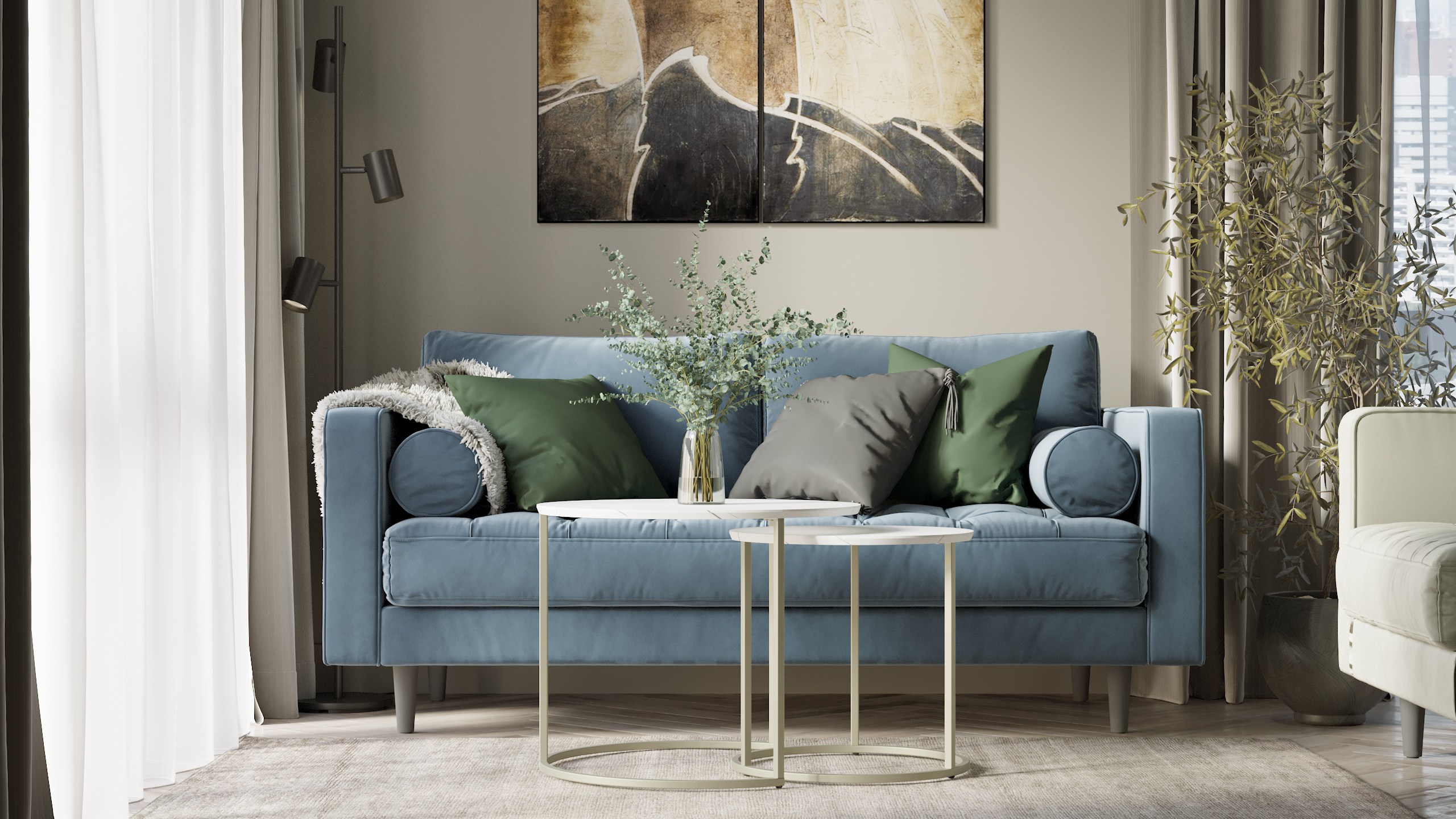 Стол журнальный КАЛИФОРНИЯ МЕБЕЛЬ Лесли Белый мрамор Титан - фото 4