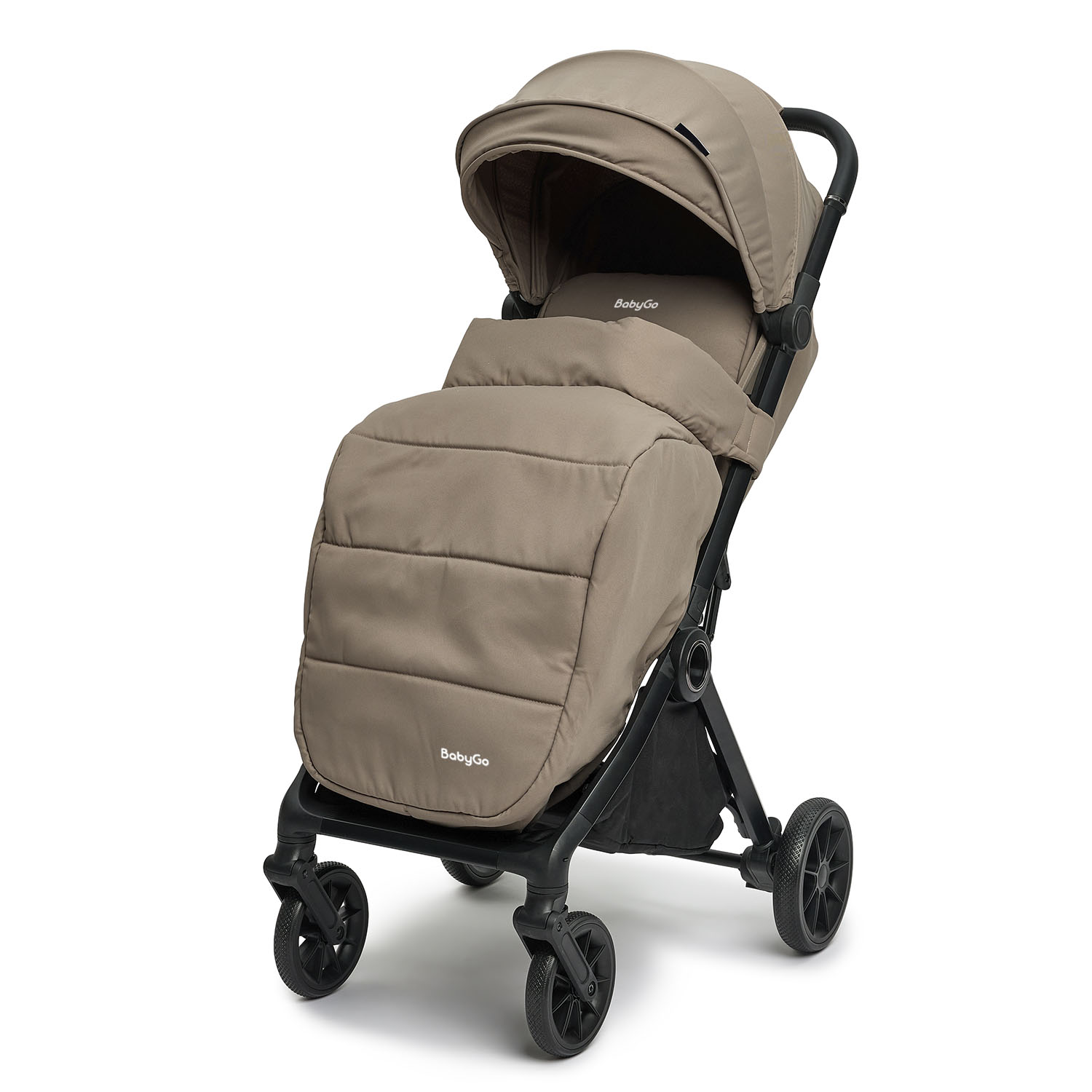 Коляска прогулочная BabyGo Mira New бежевый - фото 9