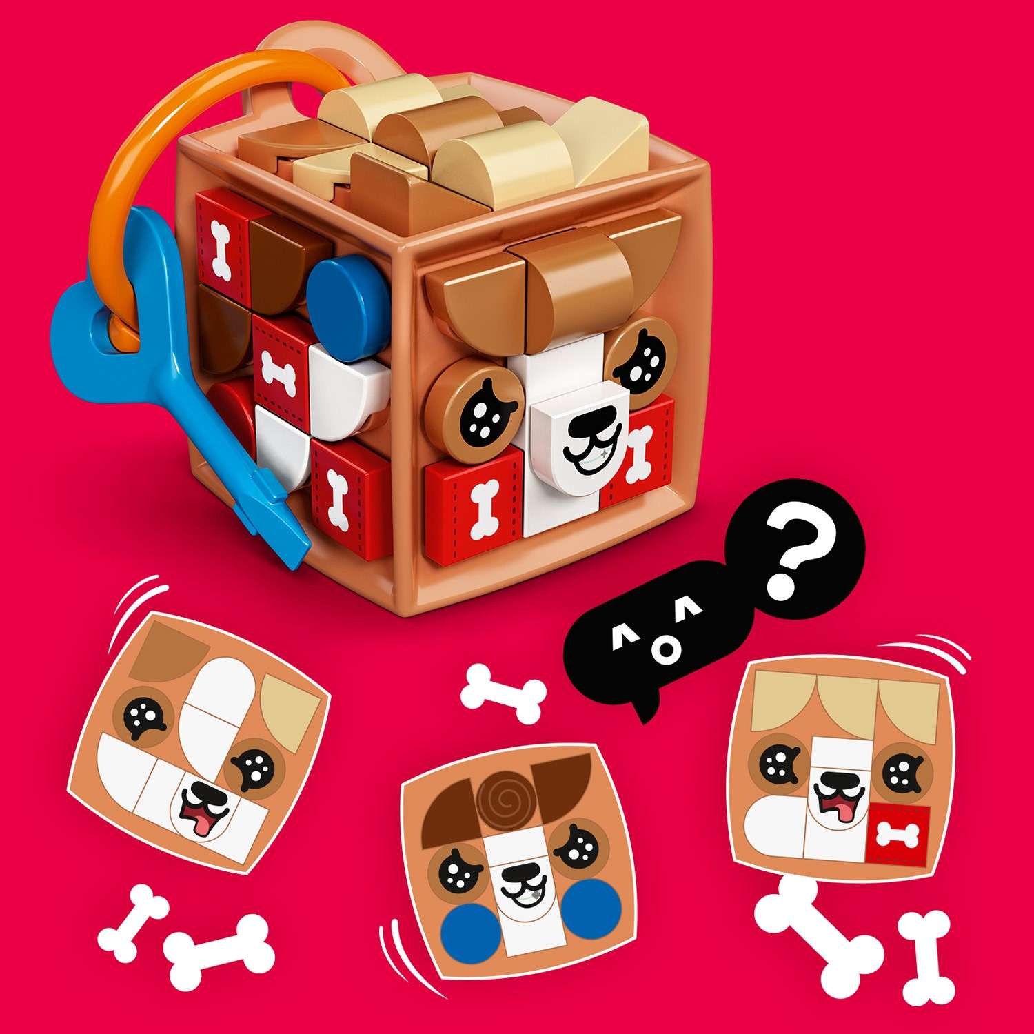 Конструктор LEGO DOTS Брелок Щенок - фото 6