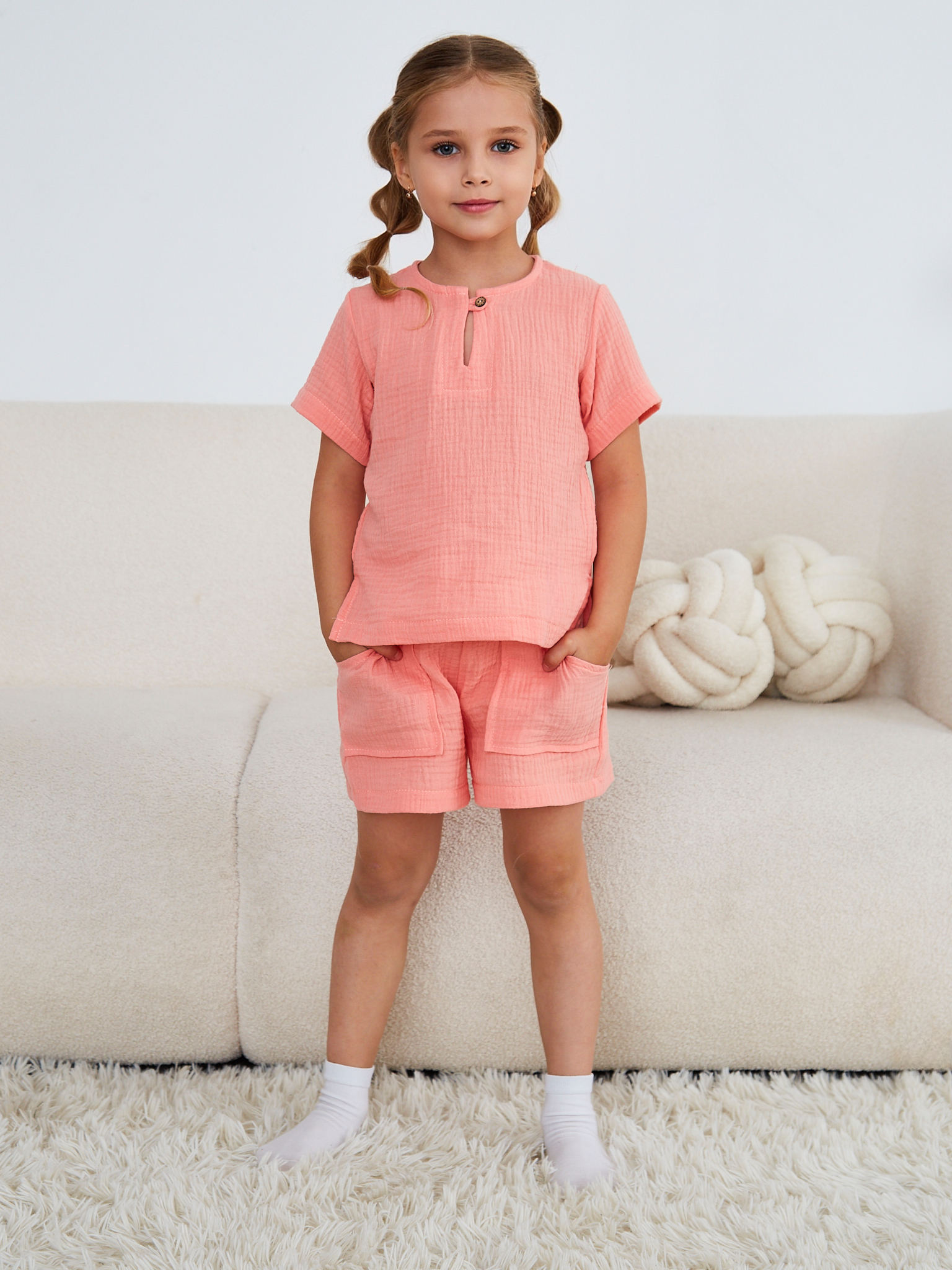 Костюм MOUN Комплект_муслин_персик - фото 23