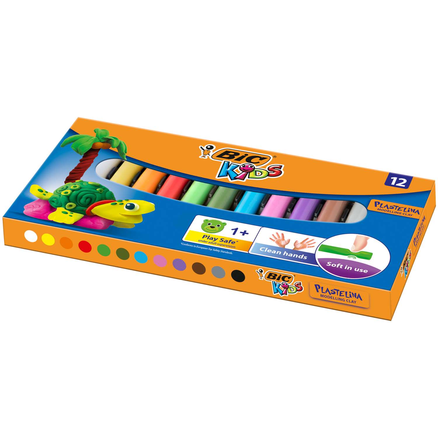 Пластилин BIC 12 цв. - фото 1