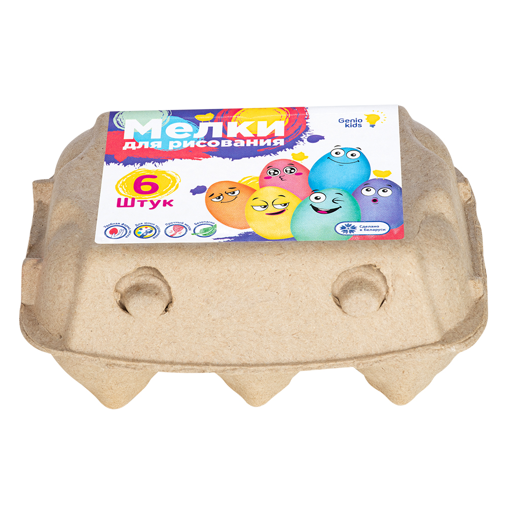 Мел сухой Genio Kids 6 шт. - фото 4