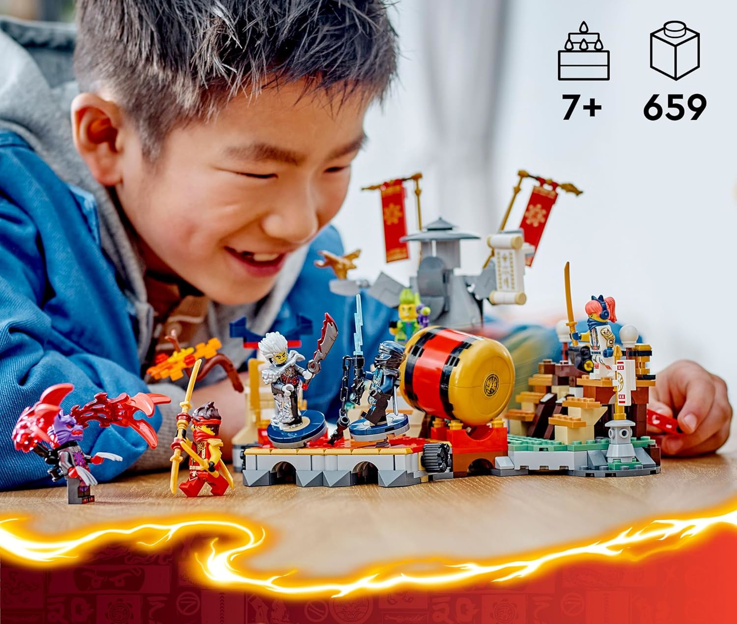 Конструктор LEGO NINJAGO Турнирная боевая арена 659 дет. - фото 10