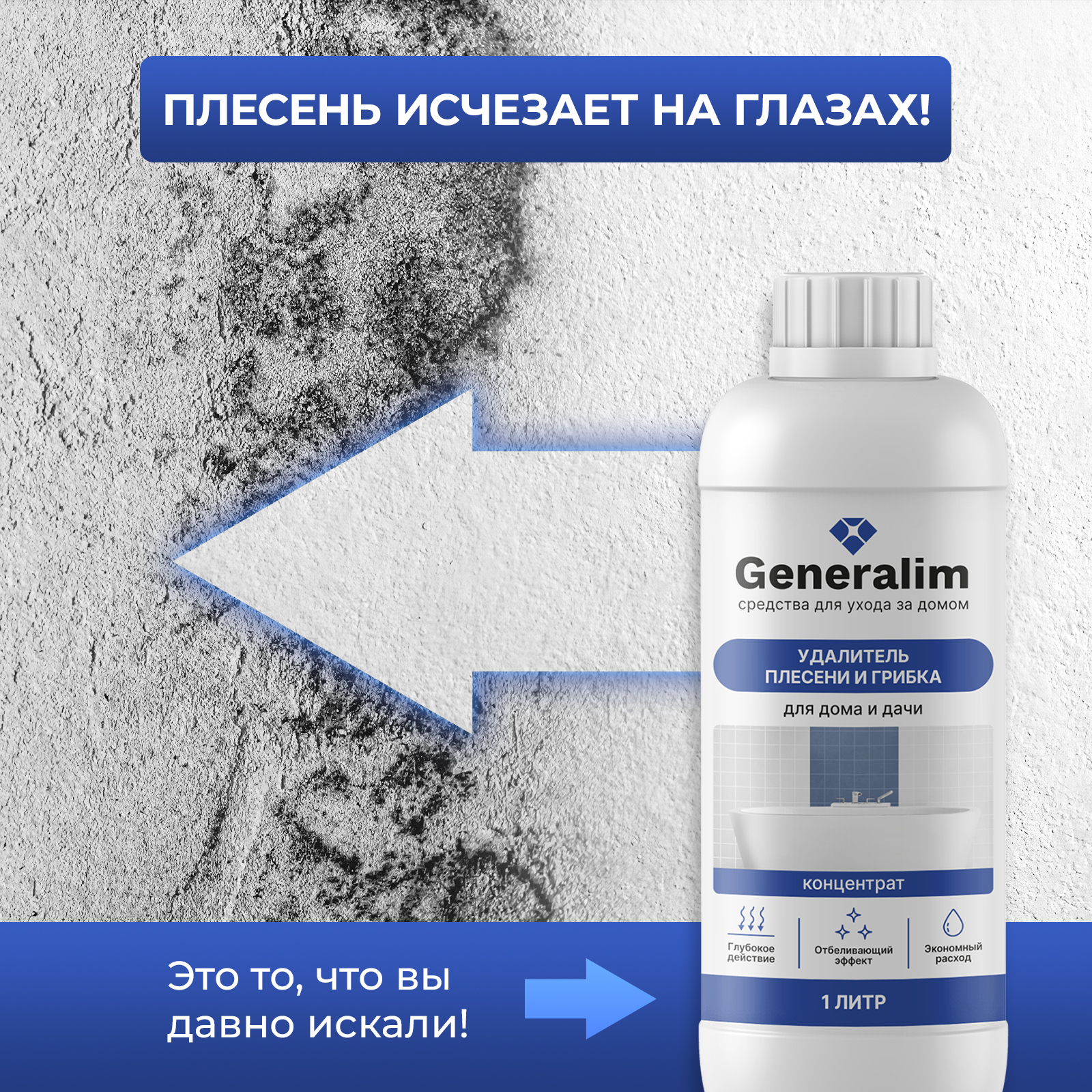 Средство от плесени Generalim для дома и дачи 1 л - фото 3