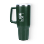 Термокружка MY GO TO Tumbler 1,18 л с ручкой, темно-зеленый