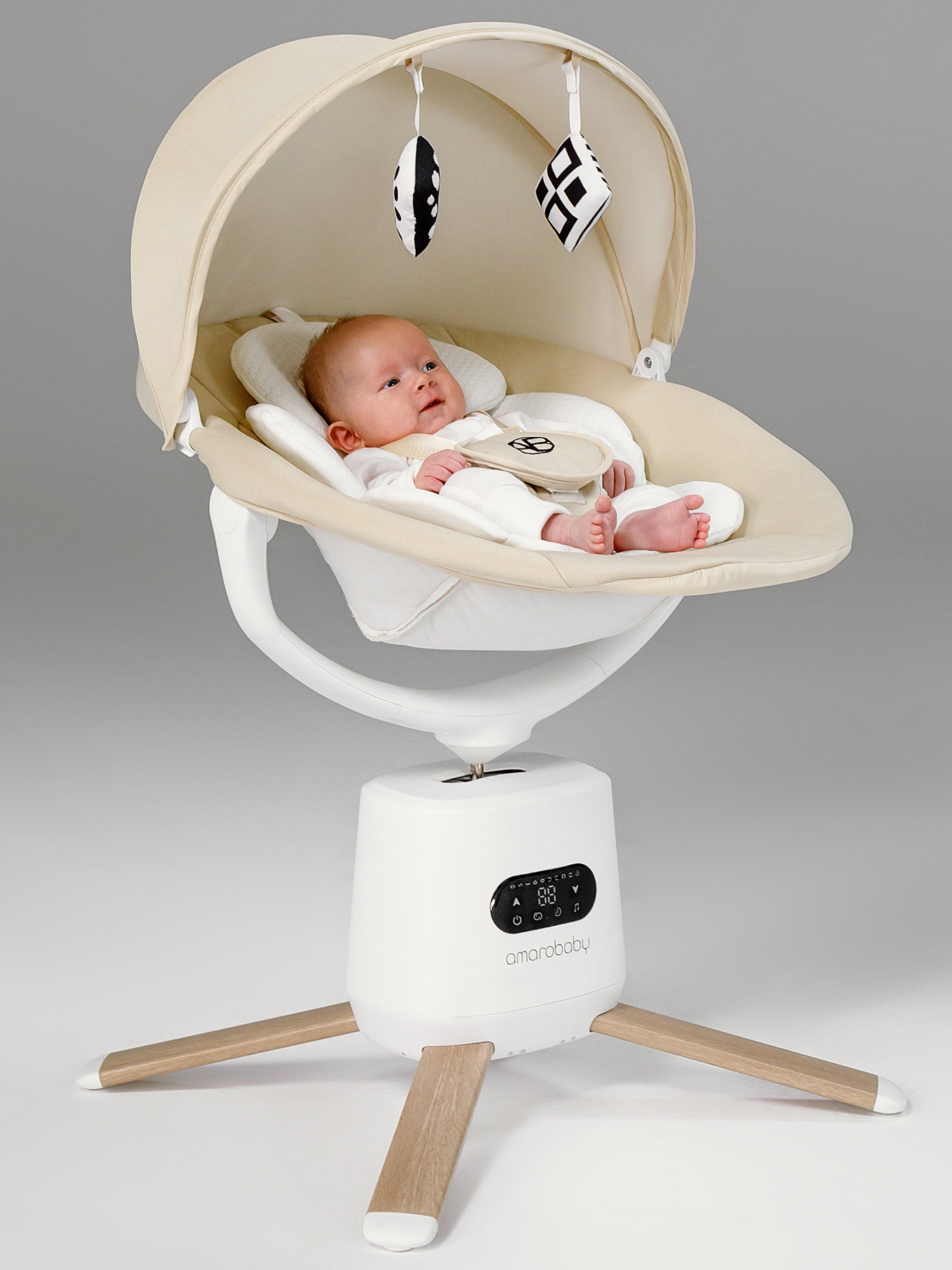 Качели Amarobaby Jolly swing белый - фото 27