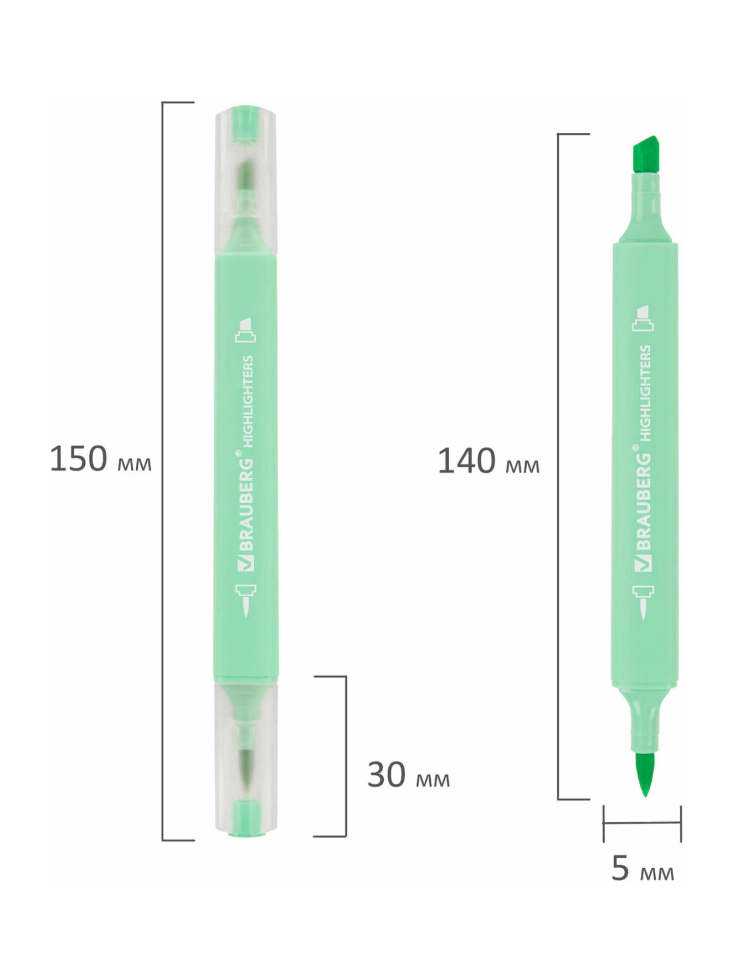 Текстовыделители Brauberg 6 шт. - фото 11