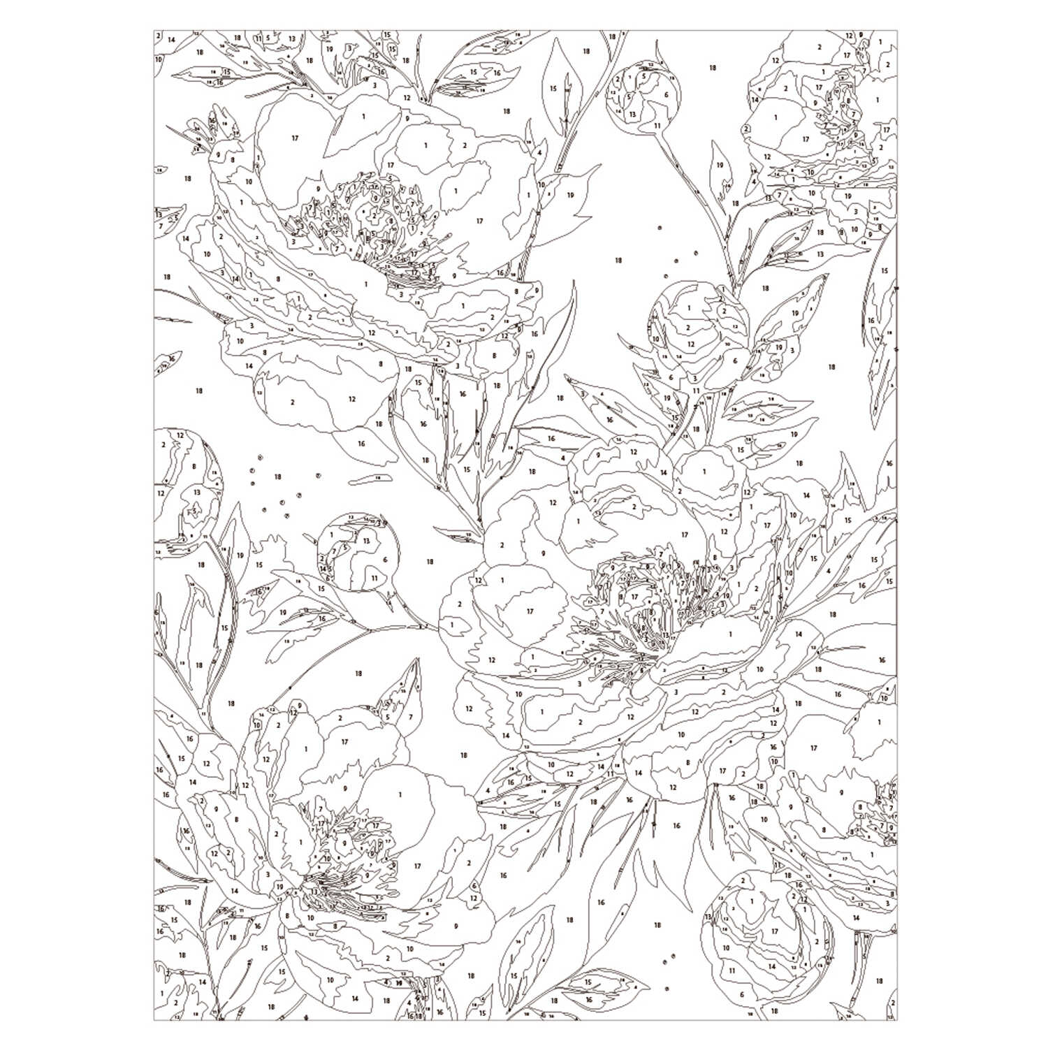 Картина по номерам Феникс + Маки - фото 3