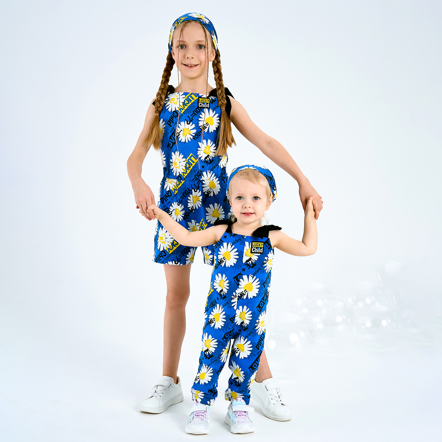 Полукомбинезон Lucky Child 143-31К/ромашки/0-2 - фото 7