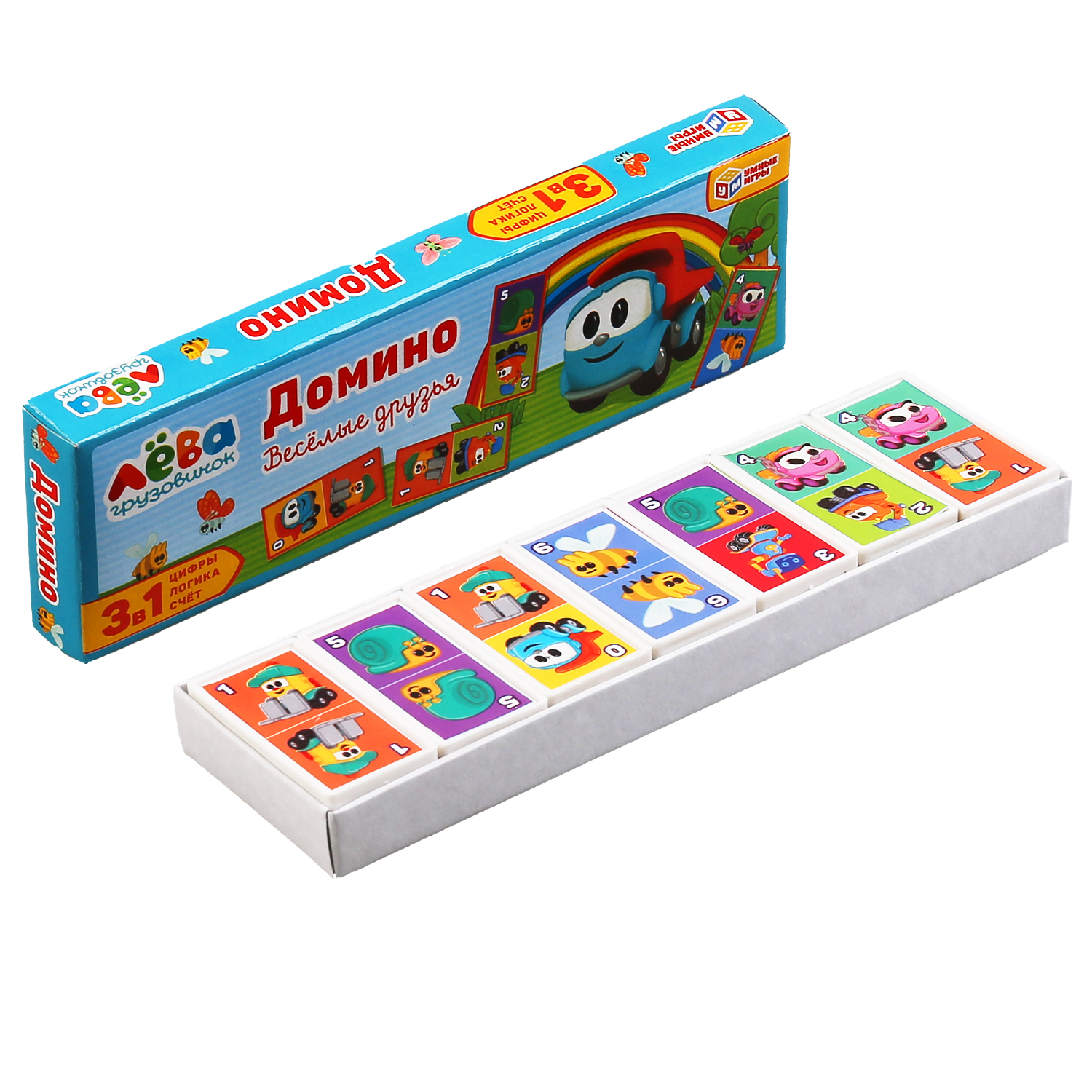Настольная игра Умные игры Грузовичок Лева Домино - фото 1