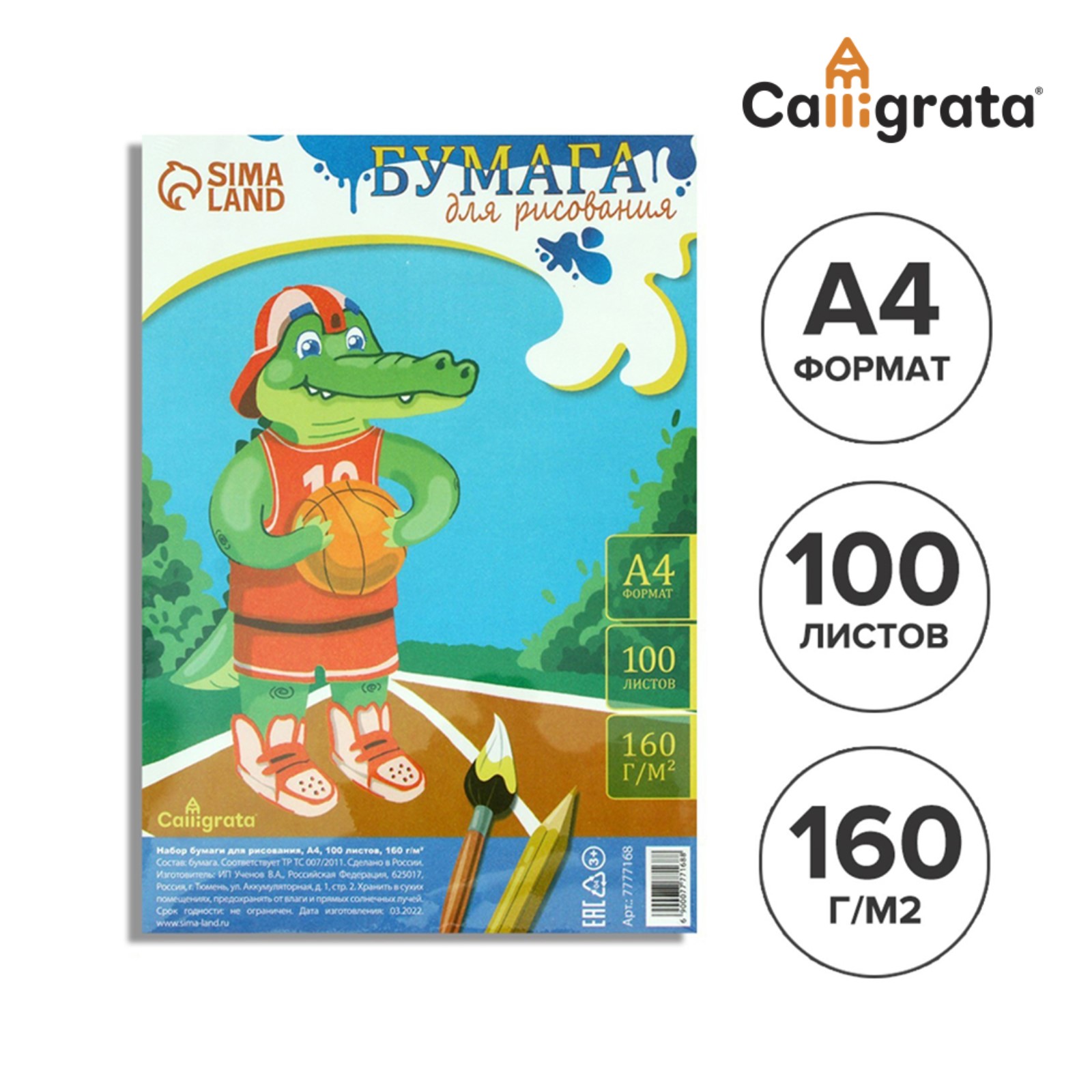 Альбом Calligrata А4 100 лист. - фото 1