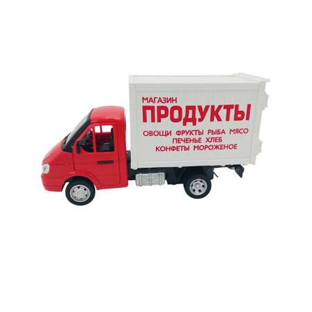 Грузовик Play Smart ГАЗель Продукты со светом и звуком белый
