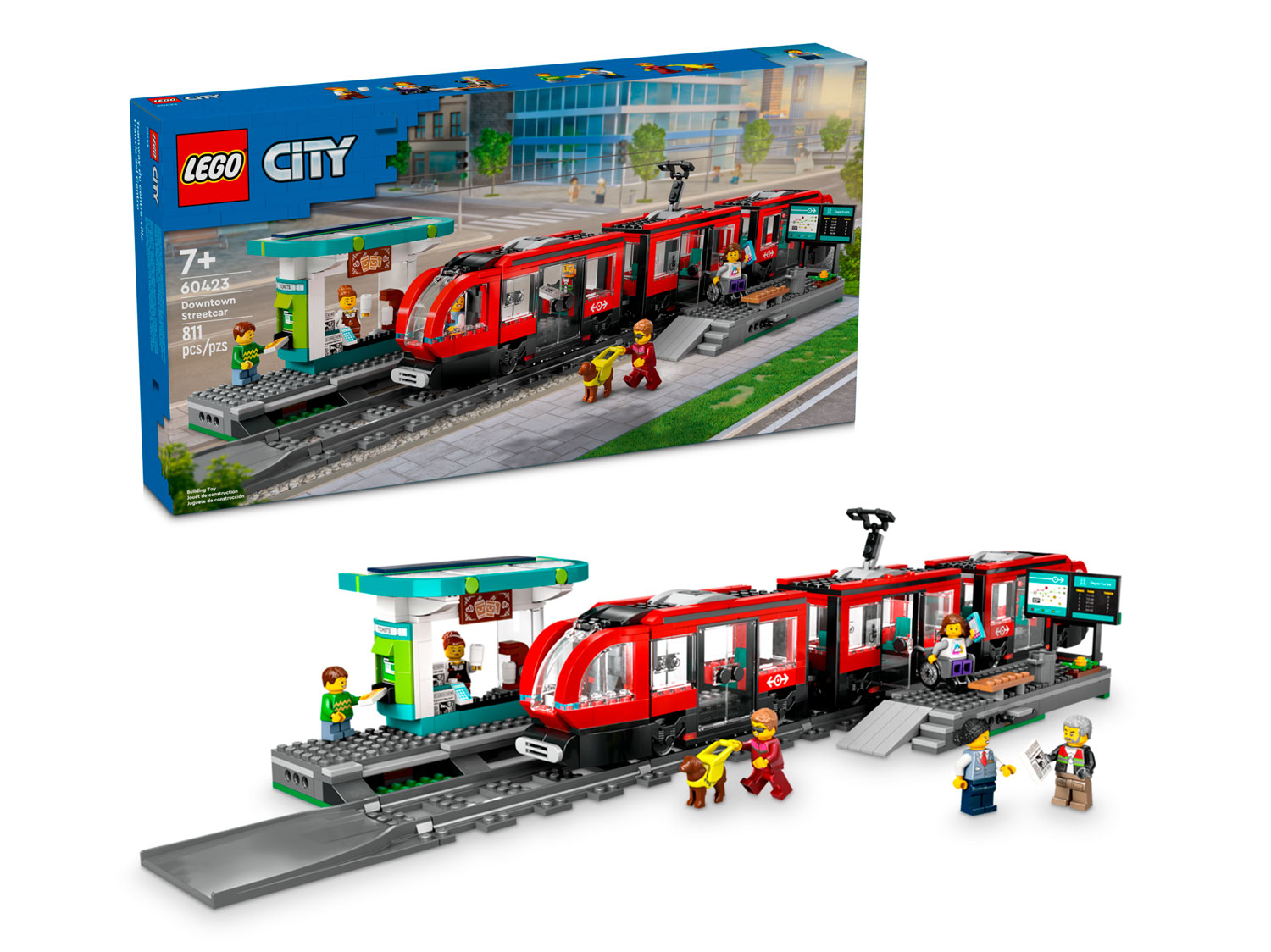 Конструктор LEGO City Трамвай и остановка 811 дет. - фото 2