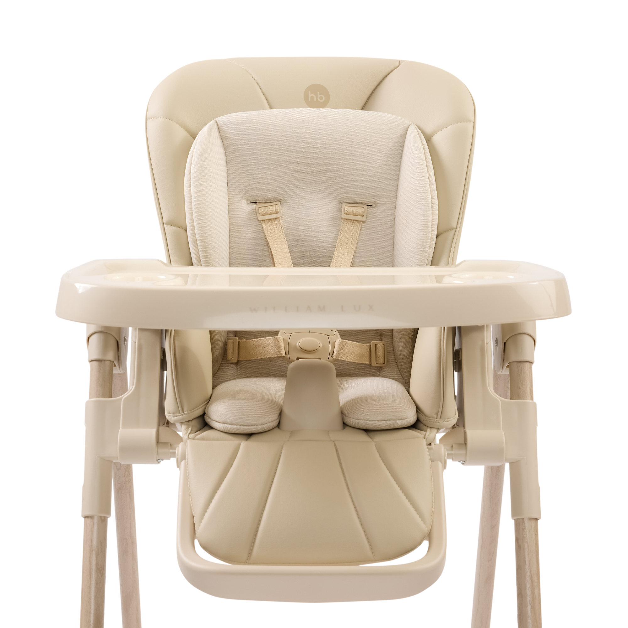 Стульчик для кормления Happy Baby WILLIAM LUX бежевый - фото 4