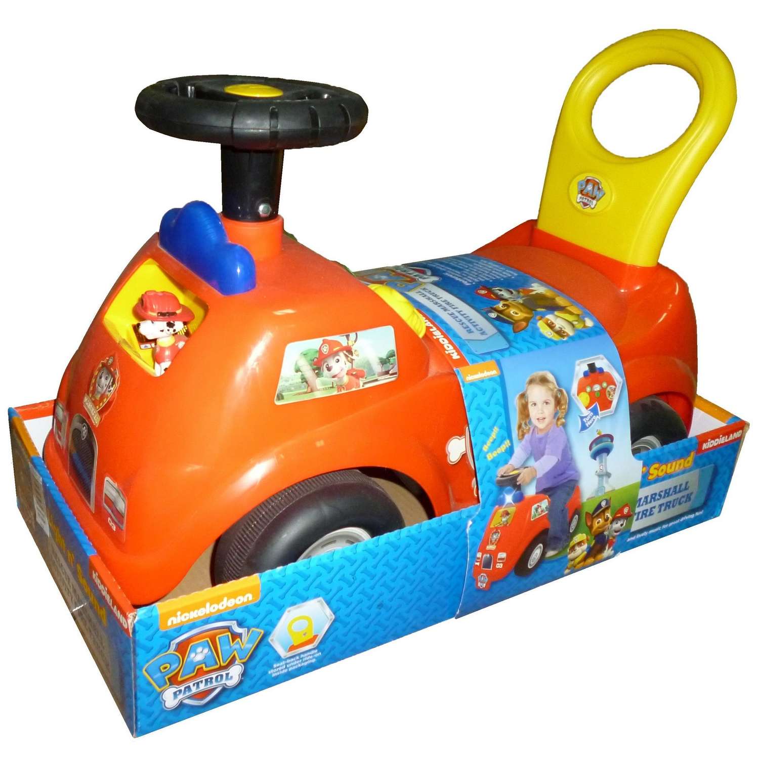 Каталка-пушкар Kiddieland Пожарная машина Маршалл спасатель (звук/свет) - фото 2