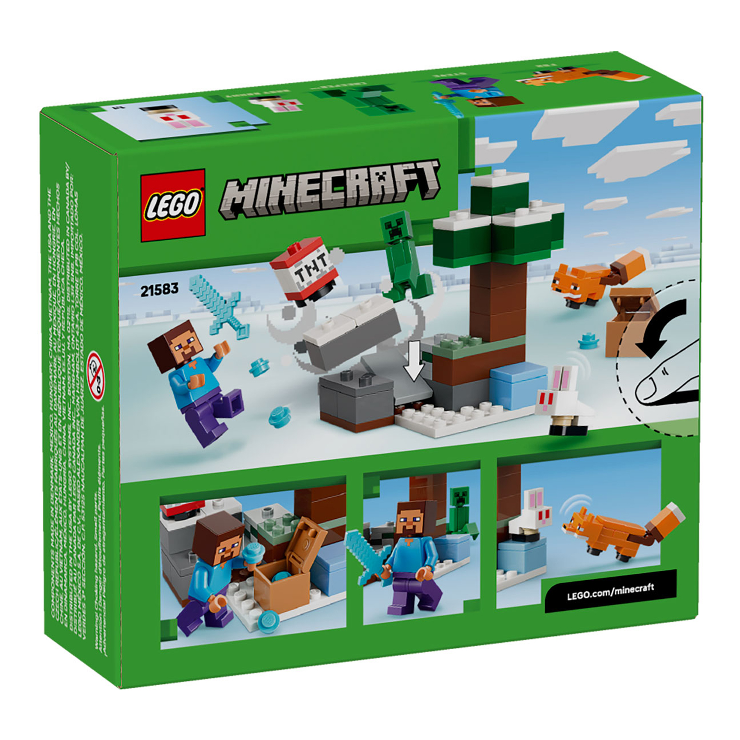 Конструктор LEGO Minecraft Приключения Стива 79 дет. - фото 3