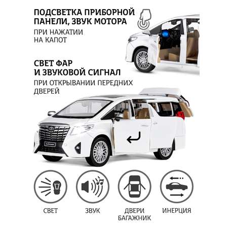 Автомобиль АВТОпанорама Toyota Alphard 1:29