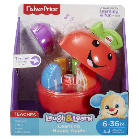 Обучающая игрушка Fisher Price Смейся и учись Яблочко