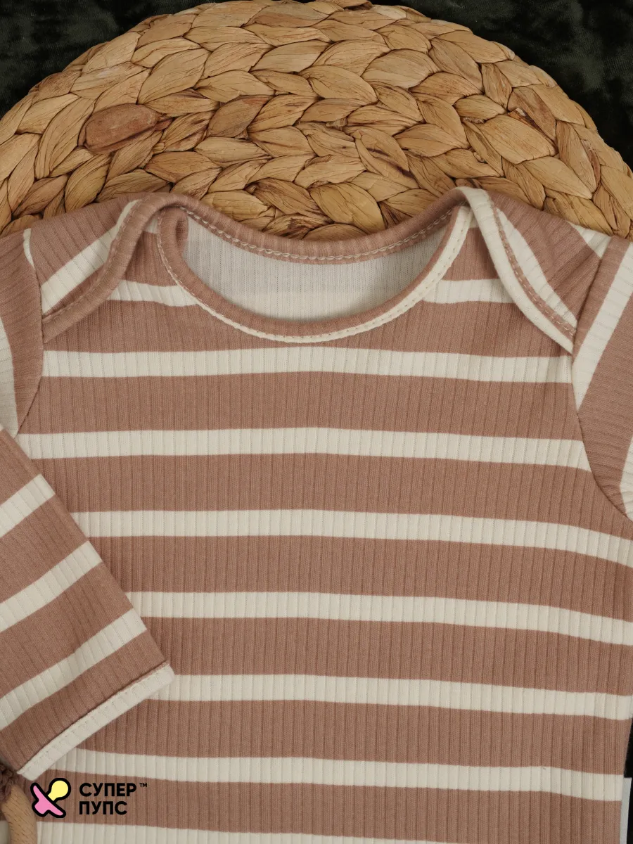 Боди 3 шт Супер Пупс нбр/3пр/бд/sk20/полоска/сон - фото 27