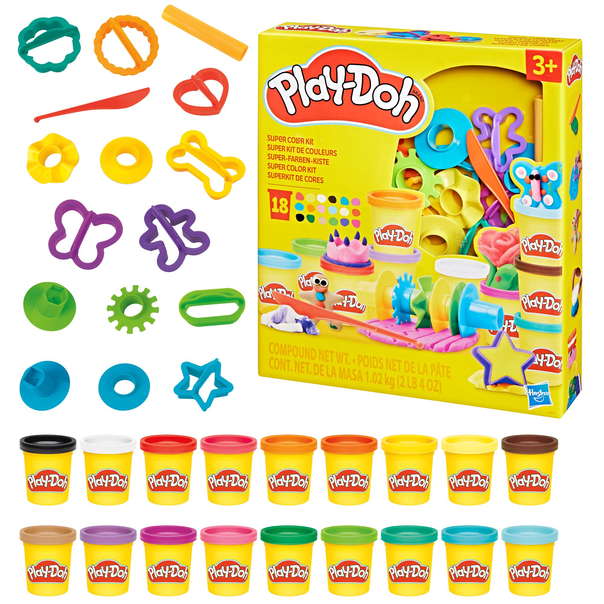 Масса для лепки Hasbro набор Play-Doh Супер-цвет - фото 1