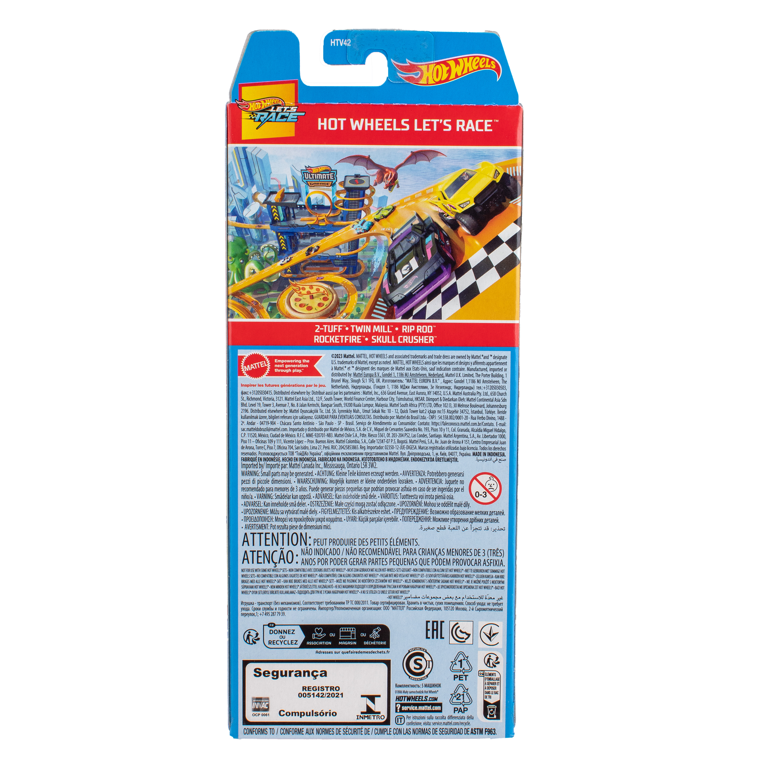 Автомобиль Hot Wheels Набор Let's Race 5 машинок 1806(HTV42) - фото 4