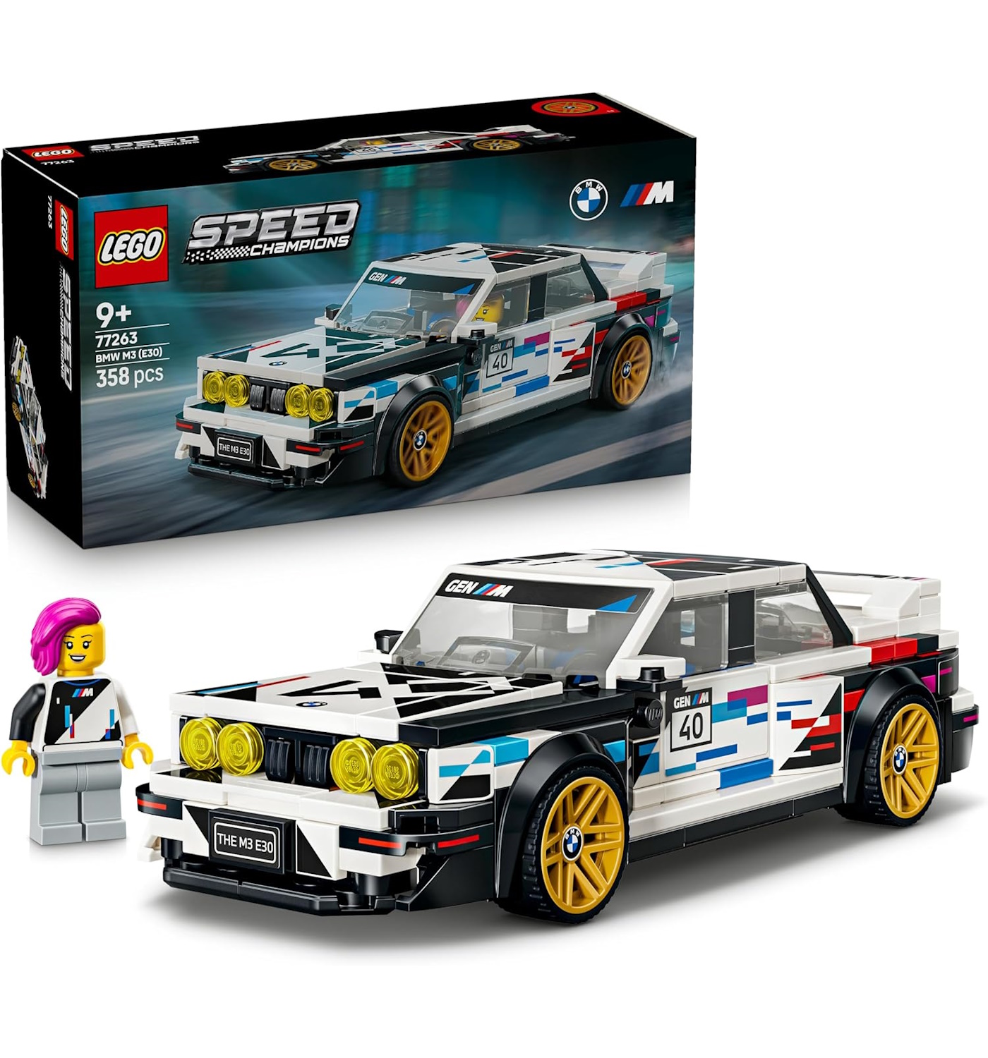 Конструктор LEGO Speed Champions BMW M3 E30 358 дет. - фото 1