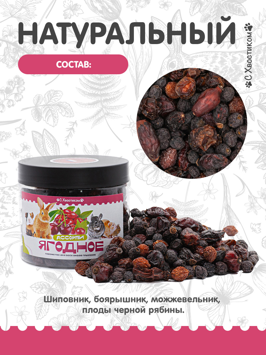 Лакомство Для ваших питомцев С хвостиком Ягодное ассорти - фото 3