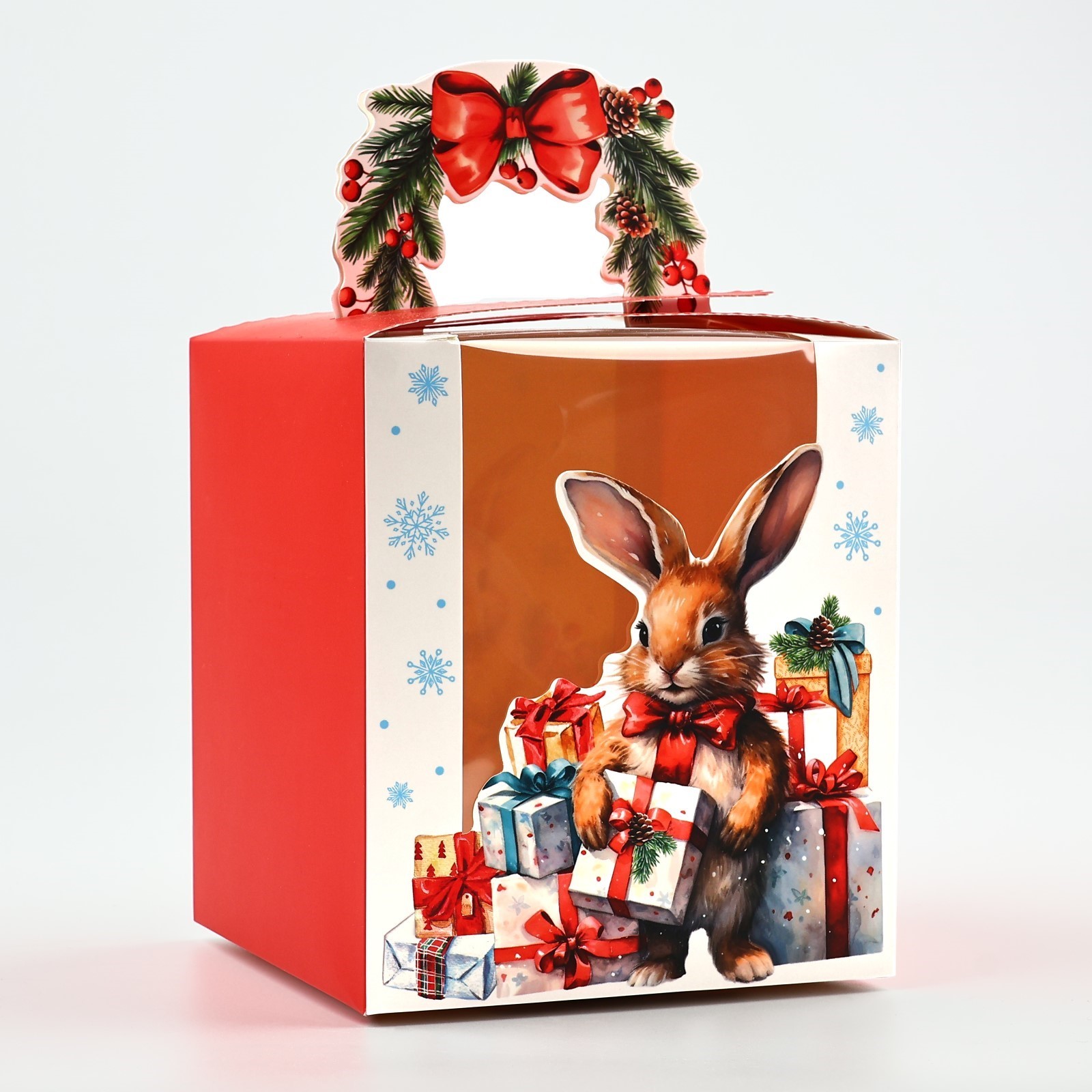 Коробка сборная Дарите Счастье "Новогодний подаро", 14 х 16 х 14 см - фото 2