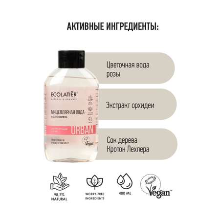 Мицеллярная вода Ecolatier 400 мл