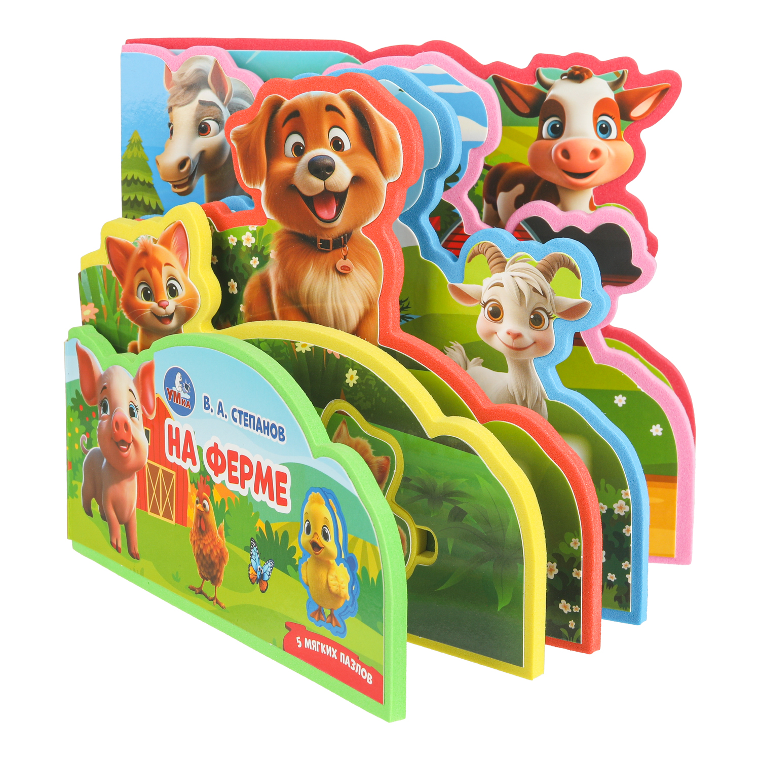 Книга УМка На ферме Степанов с закладкой - фото 6