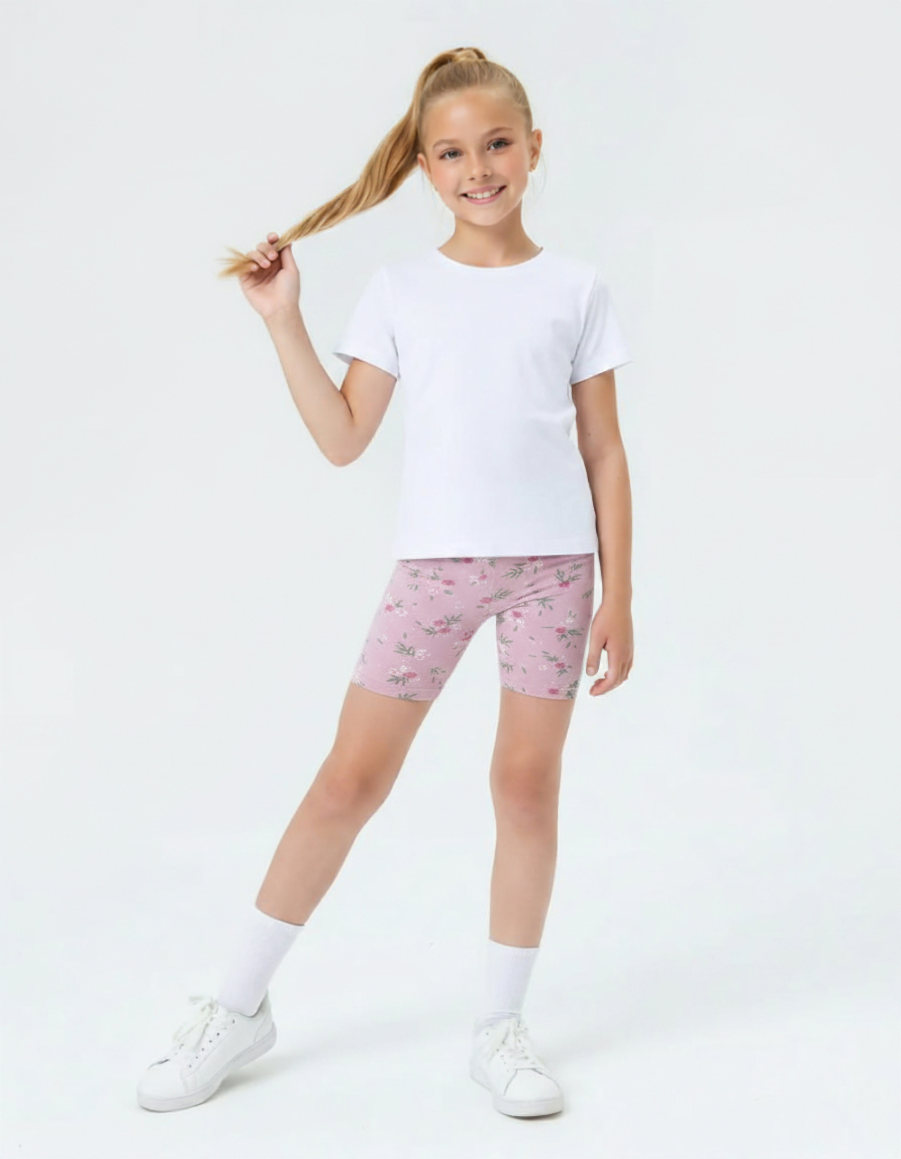 Велосипедки Персона Junior Сказочные цветы лиловые - фото 2