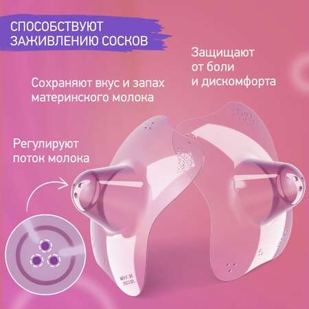 Накладки на грудь ROXY-KIDS защитные силиконовые размер M+M