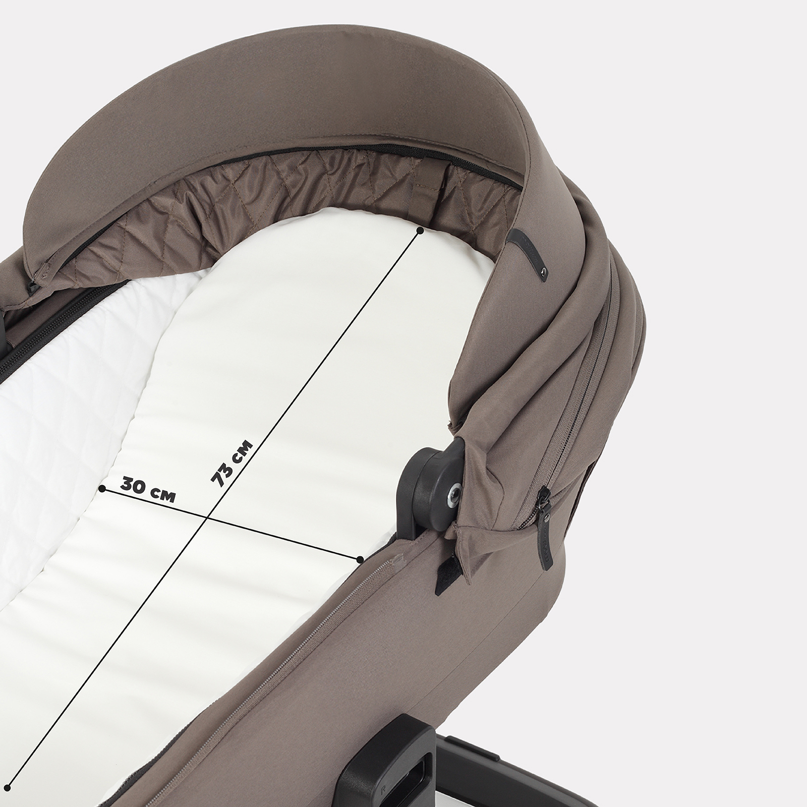 Коляска 2в1 MOWbaby Zoom 2в1, mocca коричневый - фото 5