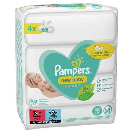 Влажные салфетки Pampers New Baby 200 шт.
