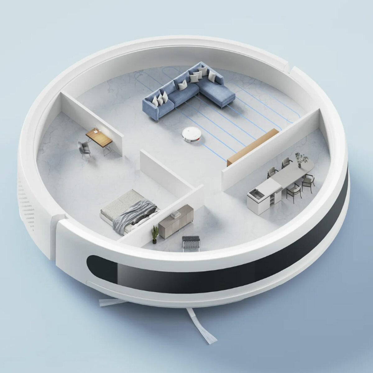 Робот-пылесос XIAOMI Mi Robot Vacuum E10с влажной уборкой - фото 8