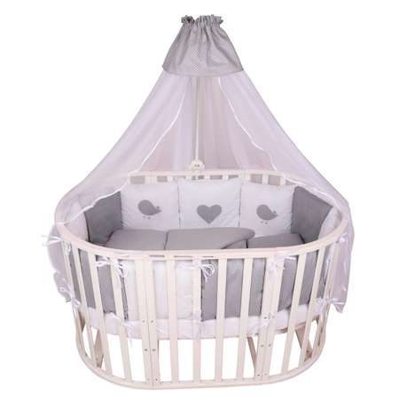 Комплект постельного белья Amarobaby Малыш 7предметов Серый