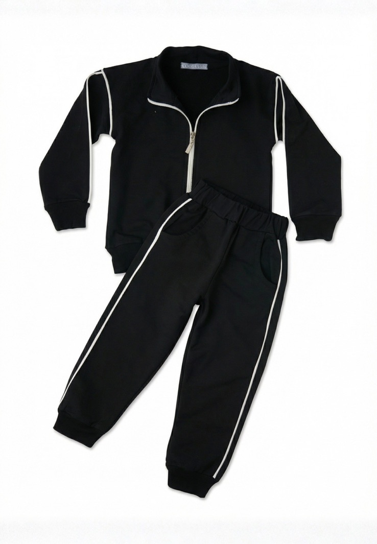 Спортивный костюм СODJAstore blackW-3 года-черный - фото 3