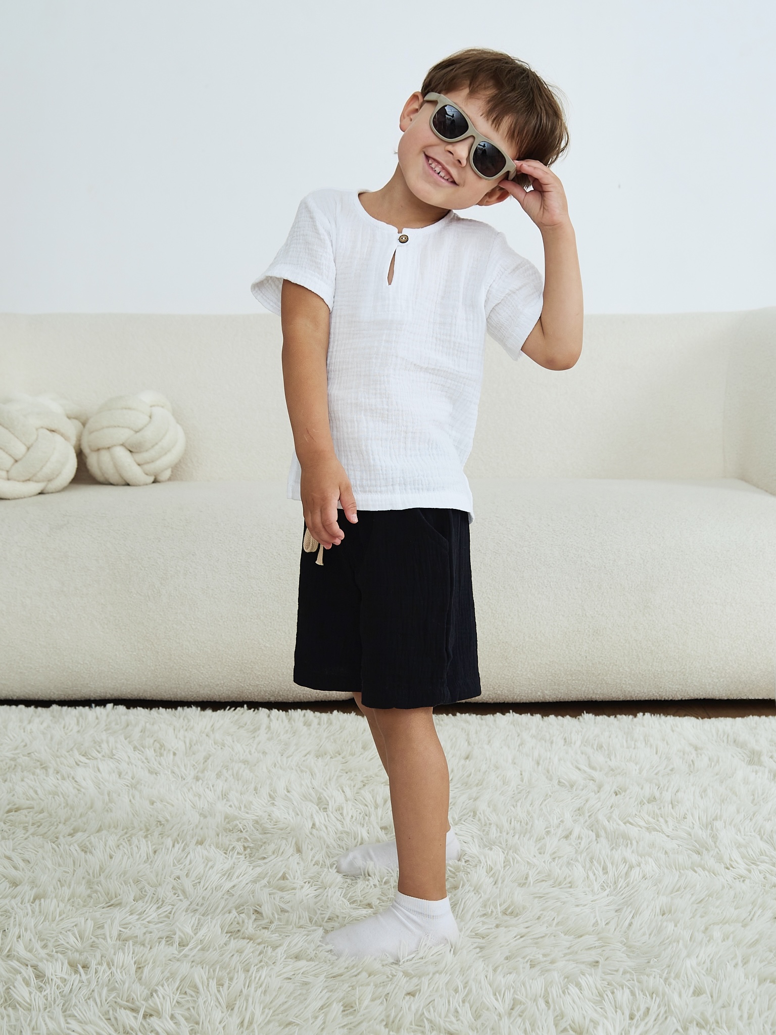 Шорты MOUN Шорты_муслин_черный - фото 16