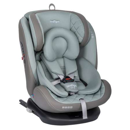 Автокресло Indigo Aero, шалфей Isofix 0+/1/2/3 (0-36 кг)
