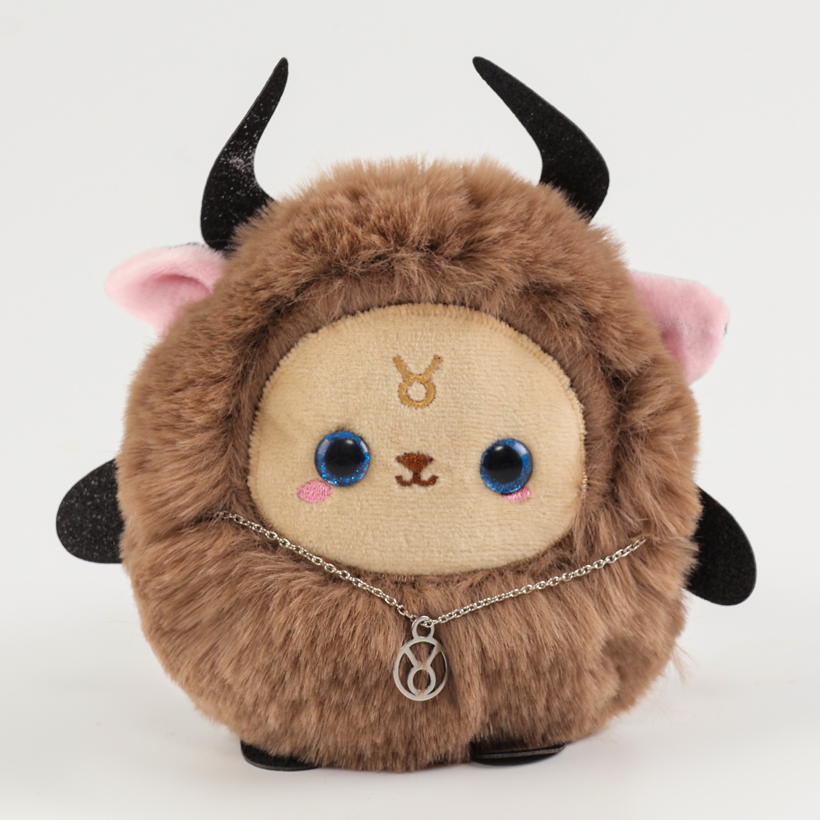 Игрушка мягкая POMPOSHKI бычок Зодиаки Телец - фото 1