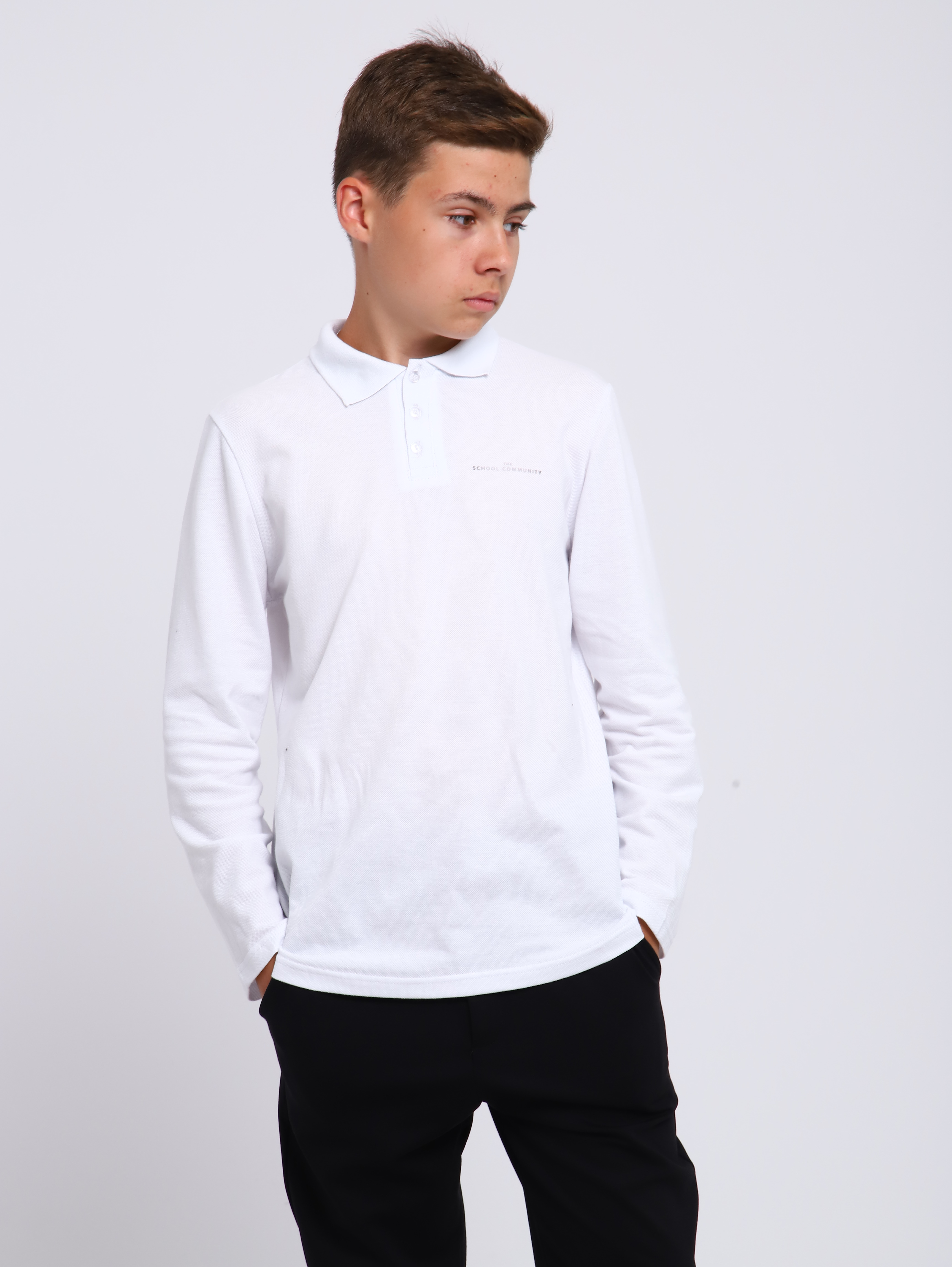 Поло ЛАДОШКИ Рубашка Василий белый - фото 1