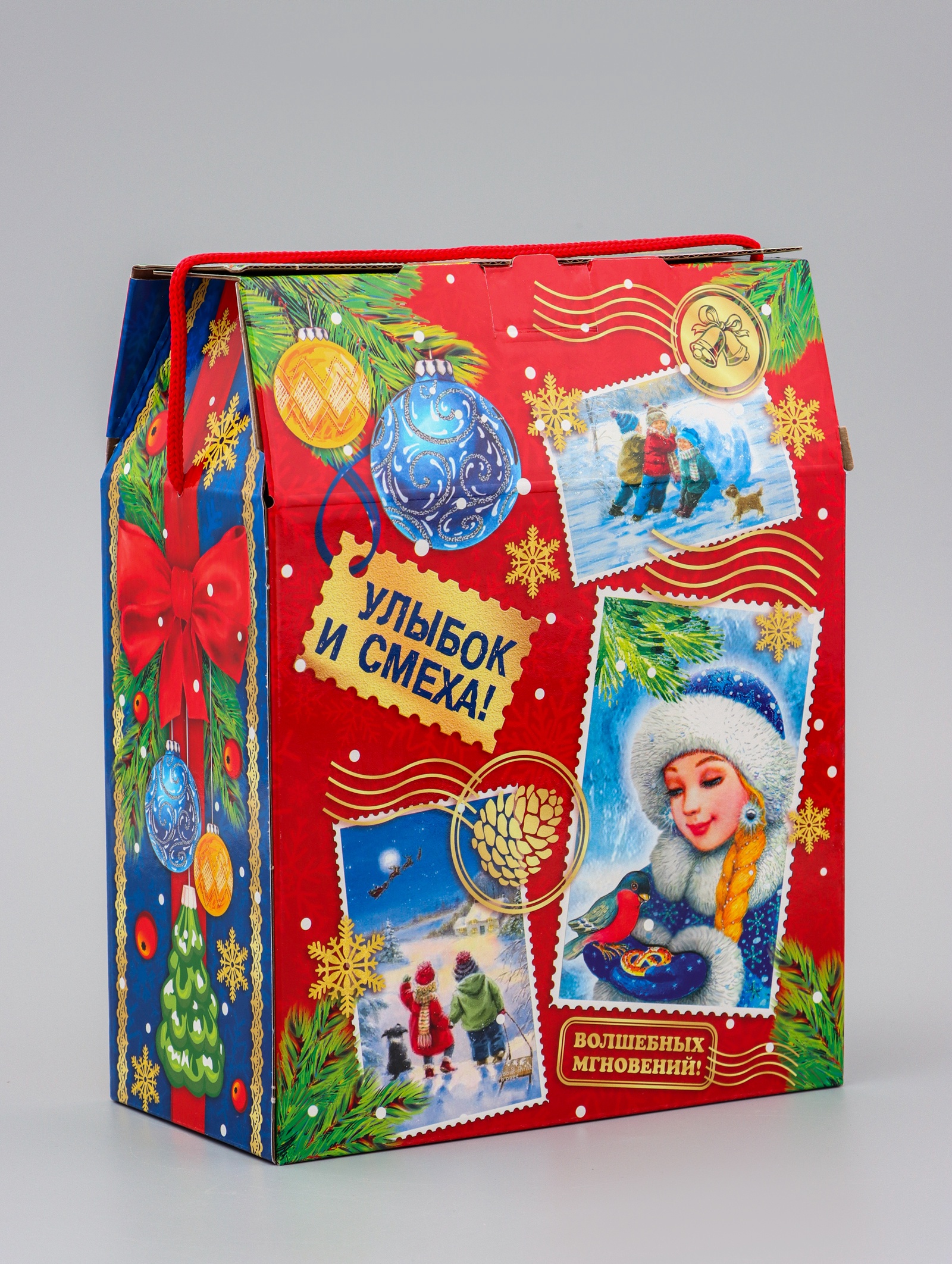 Коробка Новогодняя подарочная Sima-Land "Почта", 20 х 26 х 10,5 см - фото 4