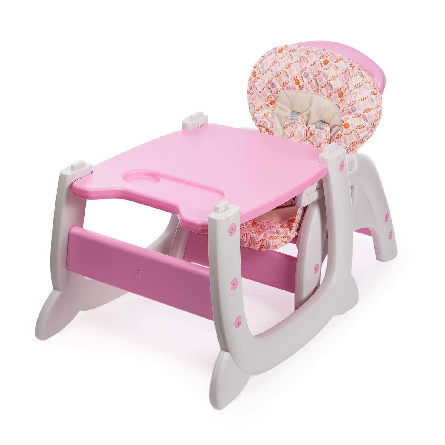 Стульчик для кормления Babyton Pink-Wheat трансформер - фото 16