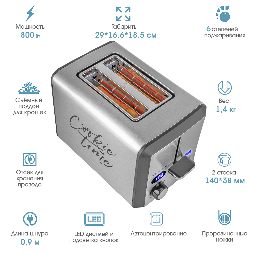 Тостер TUAREX TUAREX TK-6006 - фото 1