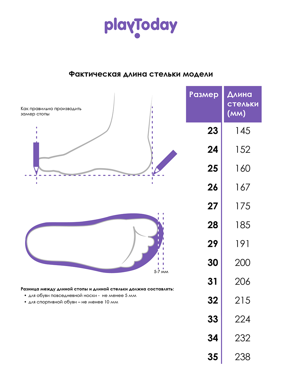 Резиновые сапоги PlayToday 12622722 - фото 5