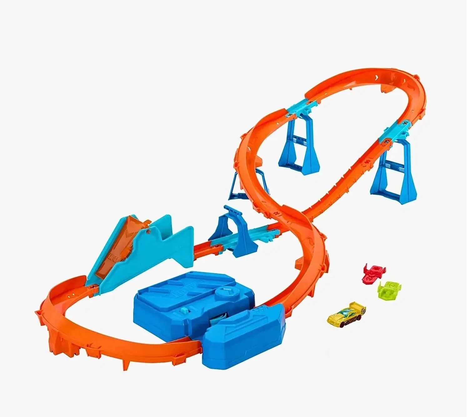 Трек Hot Wheels с трамплином и приводом 3 в 1 JDB49 - фото 10