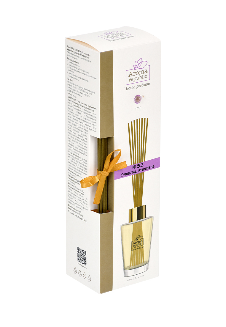 Ароматический диффузор Aroma Republic в стеклянном флаконе 90 мл №53 Oriental princess - фото 1